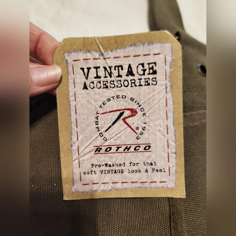 Rothco Olive Green Classic Canvas Messenger Bag NWT
